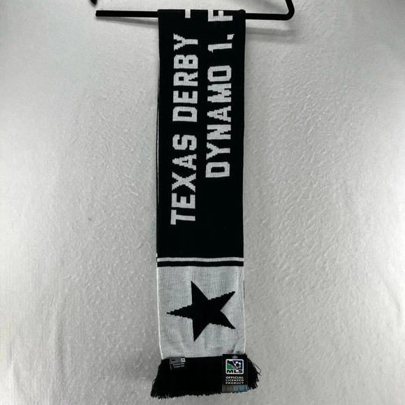 Ruffneck Scarves OS Texas Derby Houston Dynamo FC & FC Dallas MLS Winter Black - Picture 1 of 6